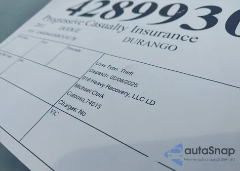 2011 Dodge Durango Crew из США, поврежденный, VIN 1D4RD4GG6BC634178